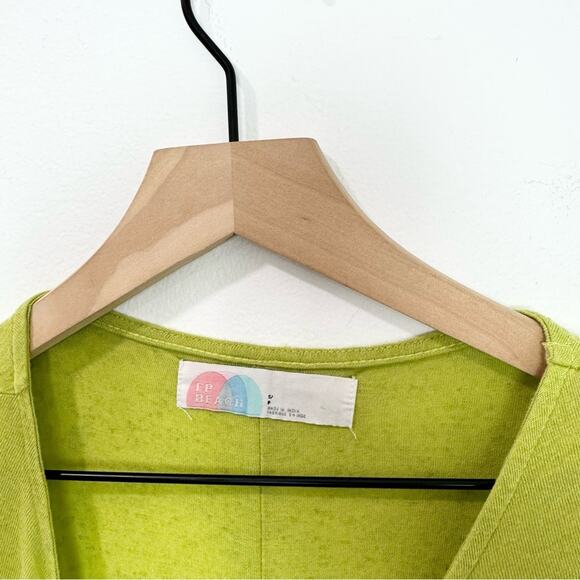 Free People Marina Maxi Dress in Citron Silk Green size Small - Picture 7 of 10